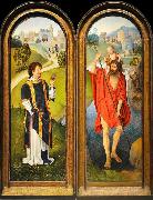 Hans Memling Sant Esteve i Sant Cristofor oil painting on canvas